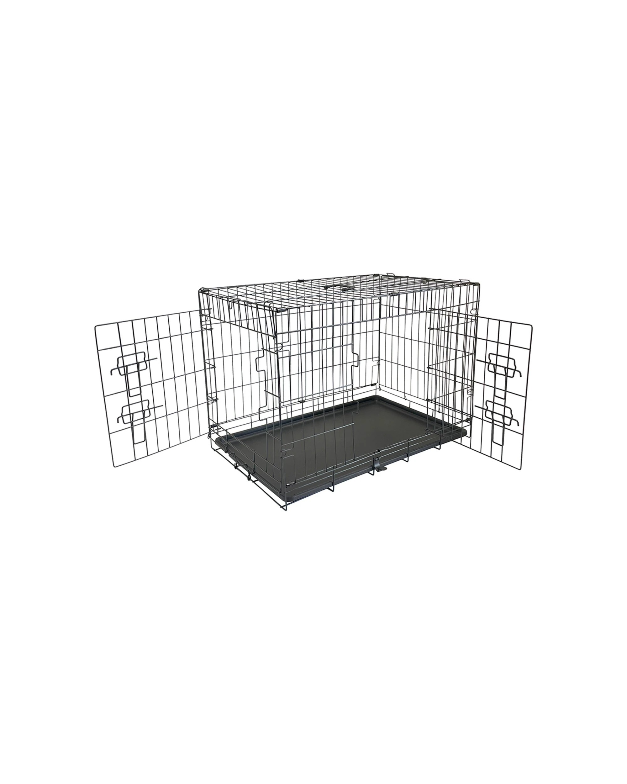 2 Superior Pet Essentials Foldable Dog Training Crate/cage 30''/76x45x52cm
 - Black, 2 of 6