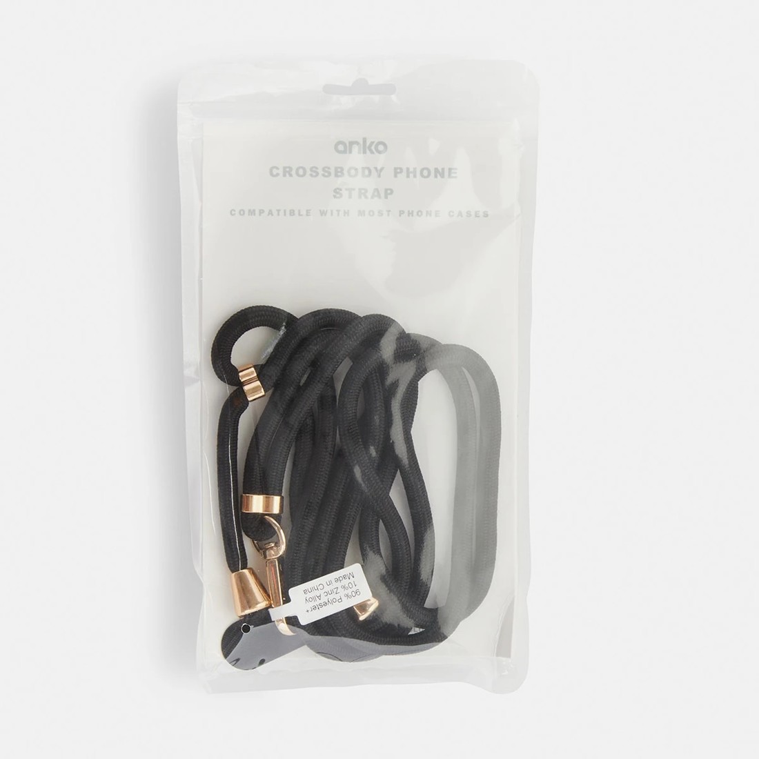 3 Phone Strap - Black Rope, 3 of 3