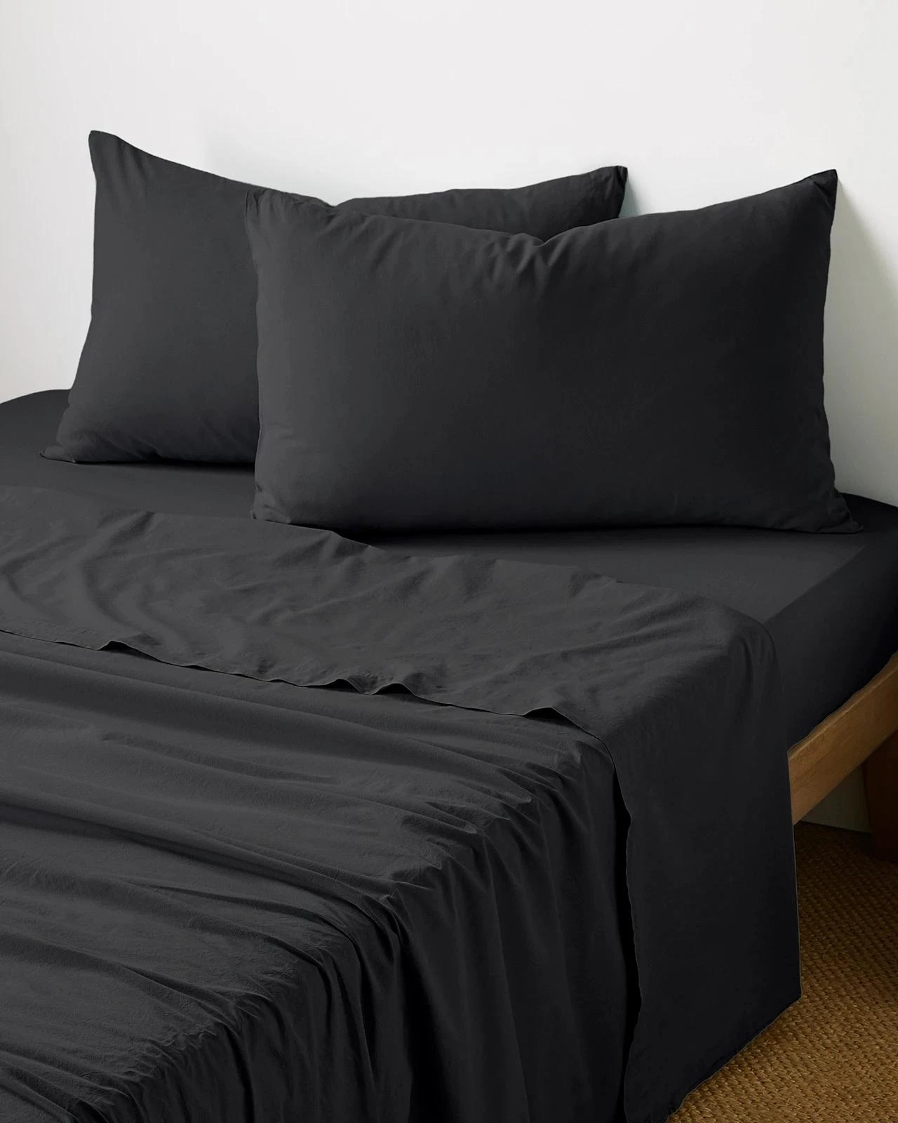 1 Target Arlo Stonewash Sheet Set - Queen Bed - Black, 1 of 1