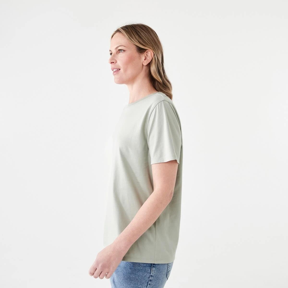 2 Short Sleeve Australian Cotton T-shirt MINERAL GRAY, 2 of 5