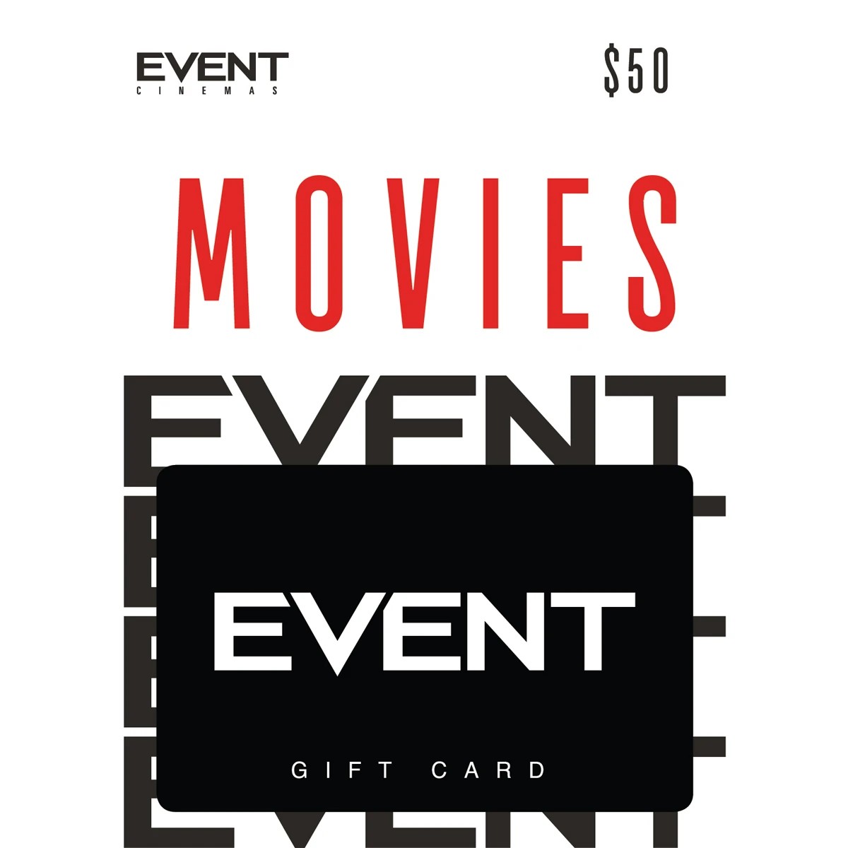 1 Event Cinemas $50 Gift Card
