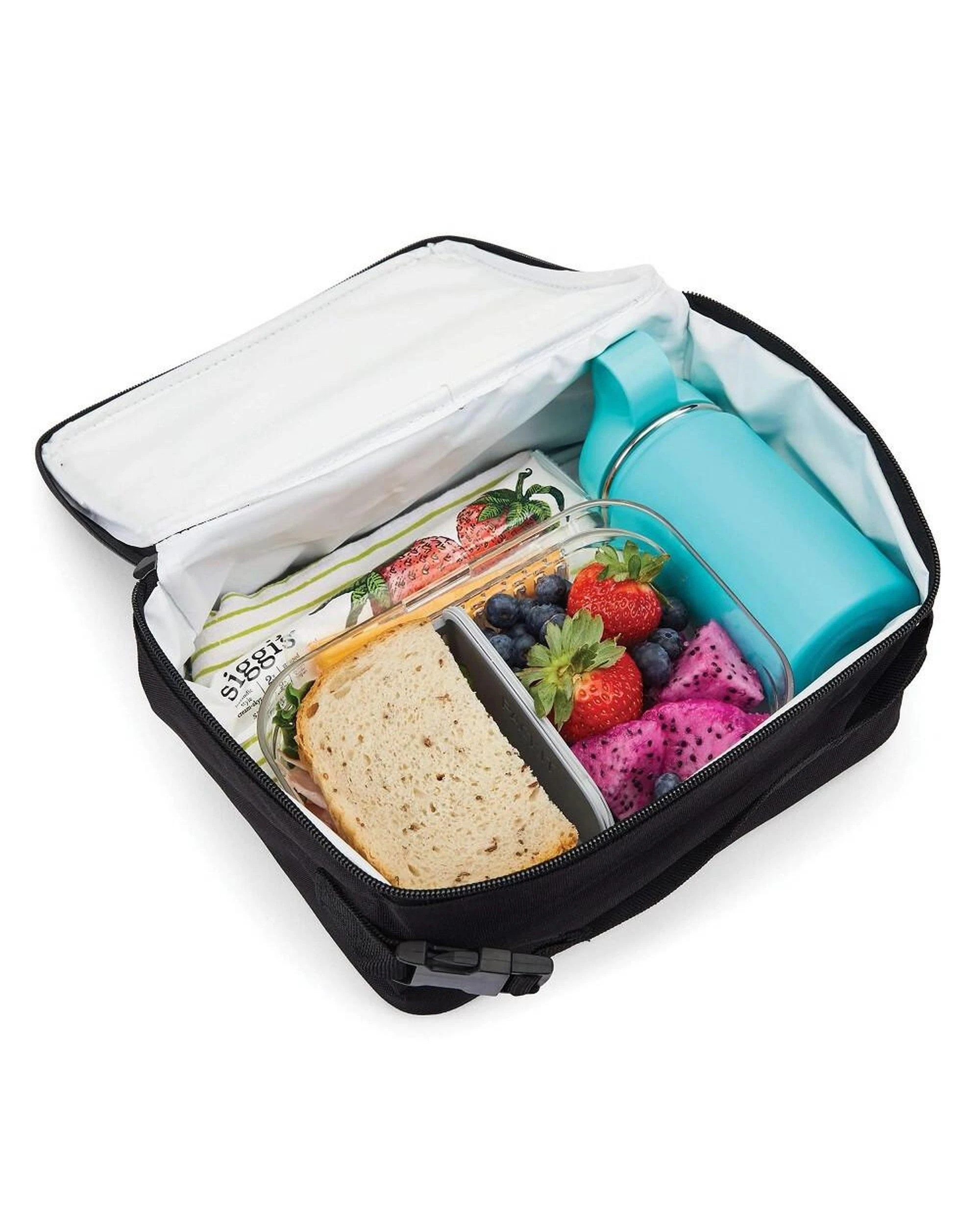 3 PackIt Classic Cooler Lunch Box Bag Freeze and Go  Black, 3 of 6