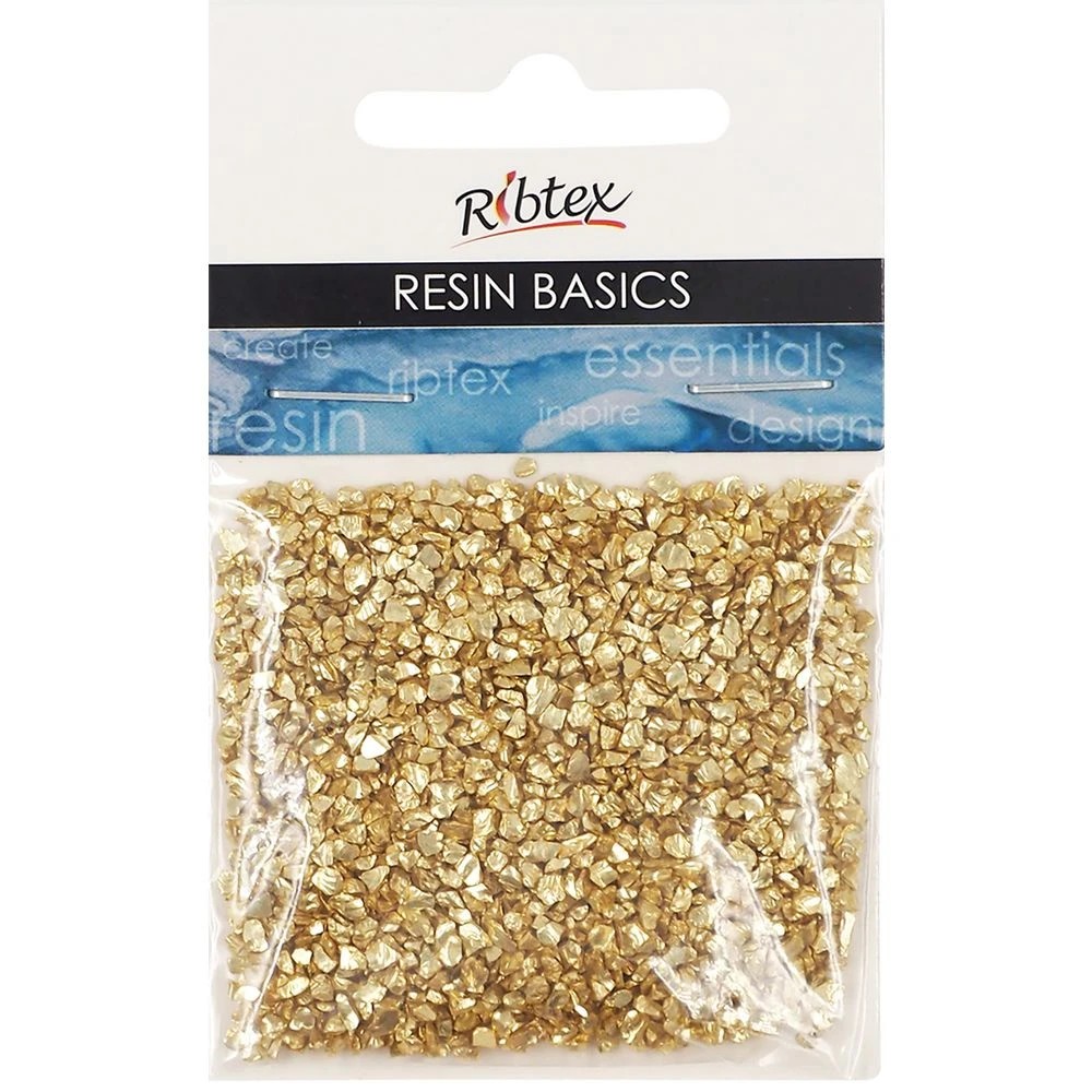 1 UV Resin Glass Metal Chips 15g Gold, 1 of 1