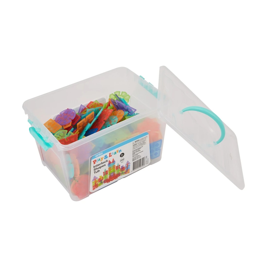 2 282 Piece Interlock Shapes Tub, 2 of 4
