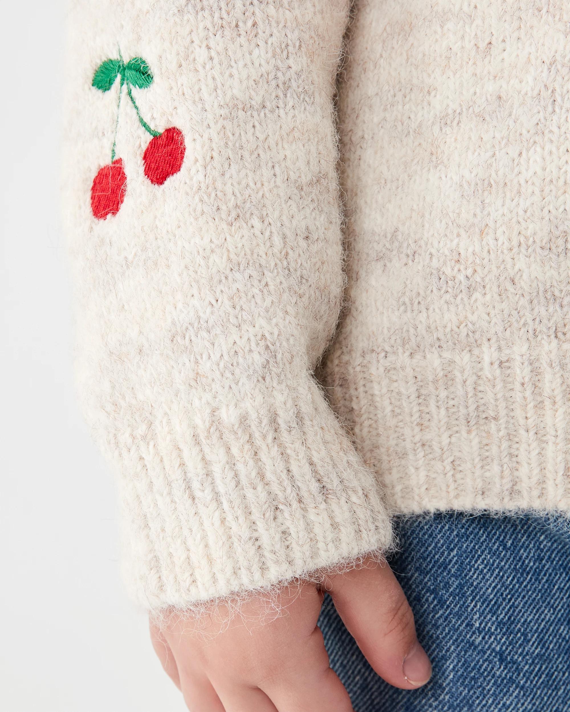 6 Embellished Jumper Bge Cherry, 6 of 8