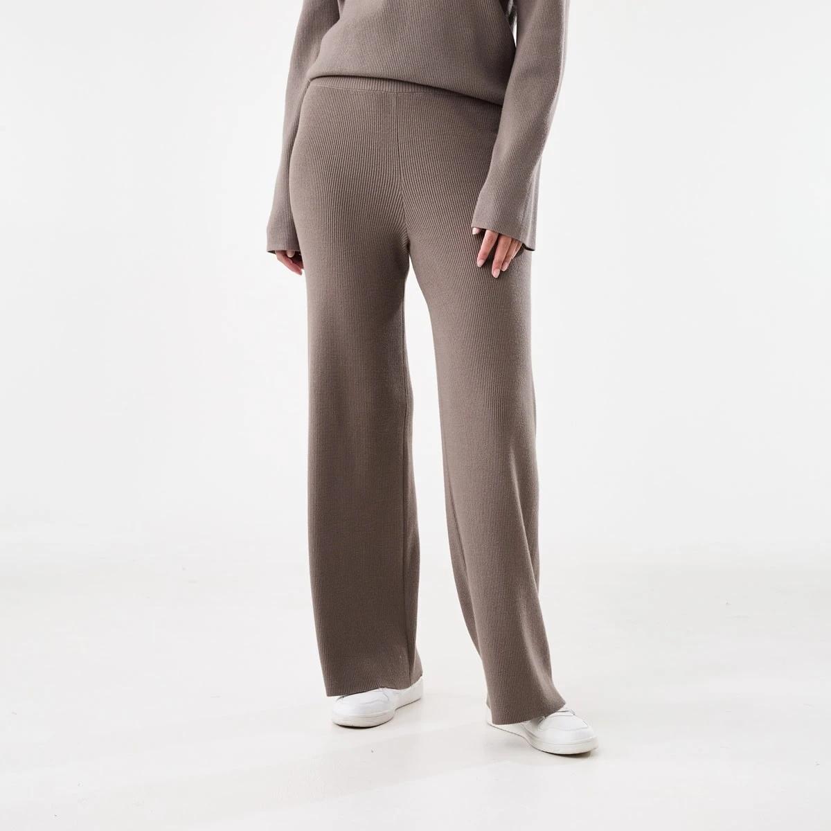 1 True Knit Rib Pants Taupe Brn, 1 of 5