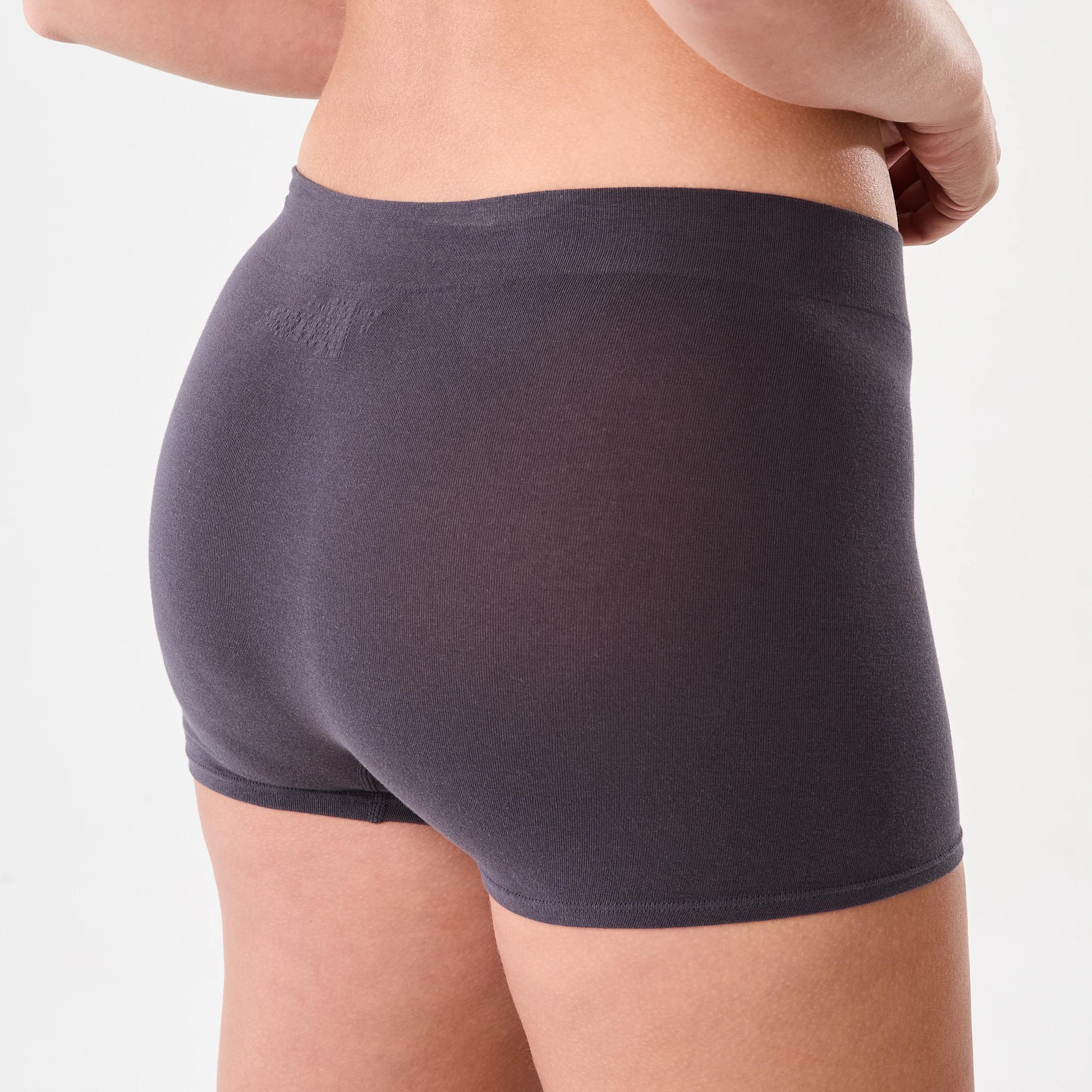 7 3 Pack Seamfree Cotton Boyleg Briefs WASHED SLATE, SEAGRASS BLUE, BRIGHT TURQUOISE, 7 of 8
