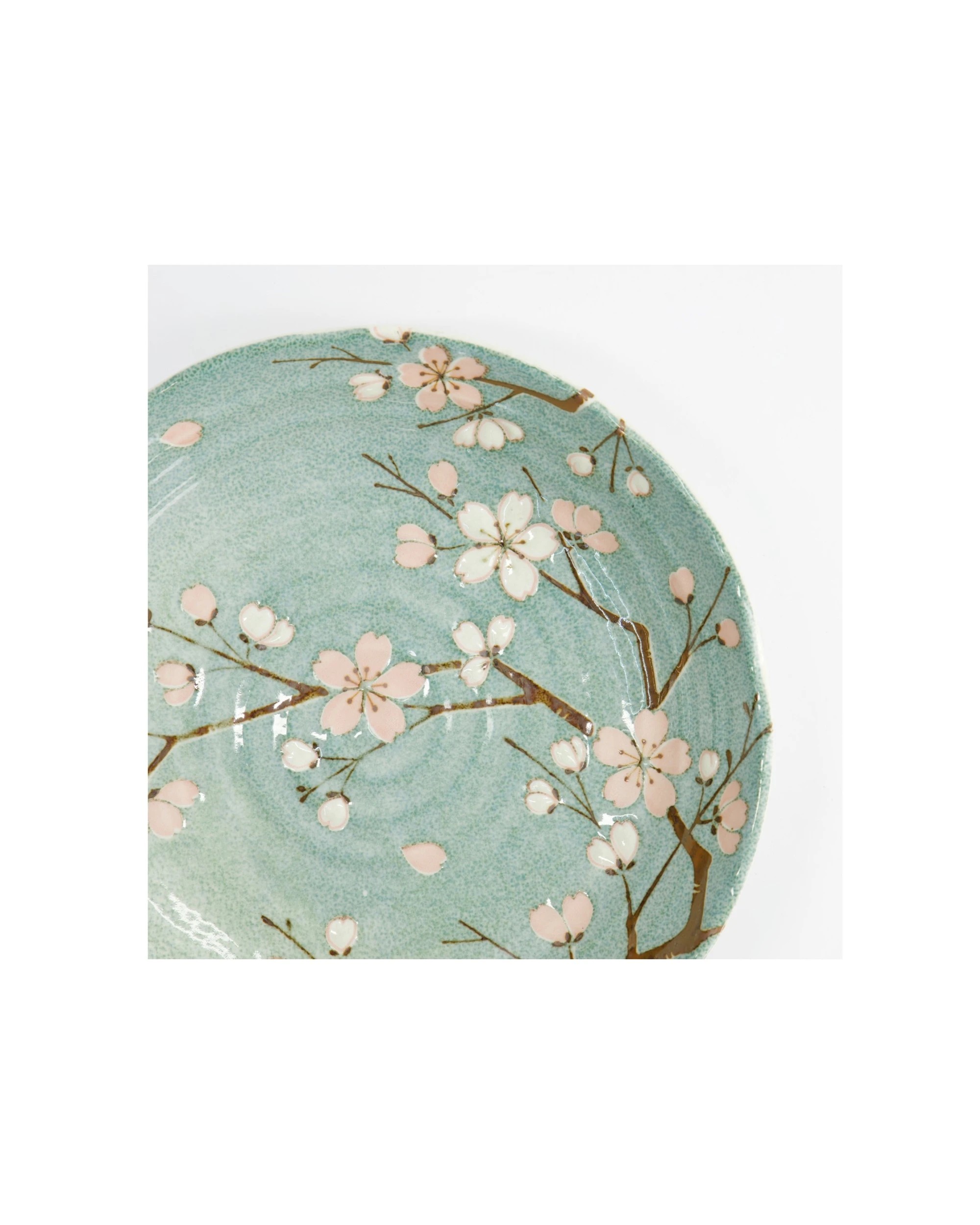 4 Tokyo Design Studio Fujisakura Plate Elegant Design 22x4cm - Green, 4 of 5