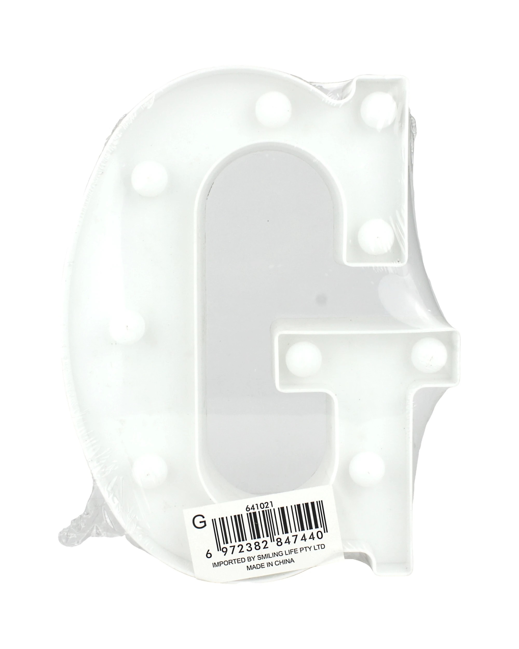 2 Partyrama LED Light Up Letter G White, 2 of 3