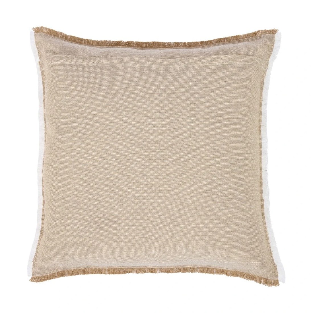 3 60cm Fringe Cushion - Sand, 3 of 4