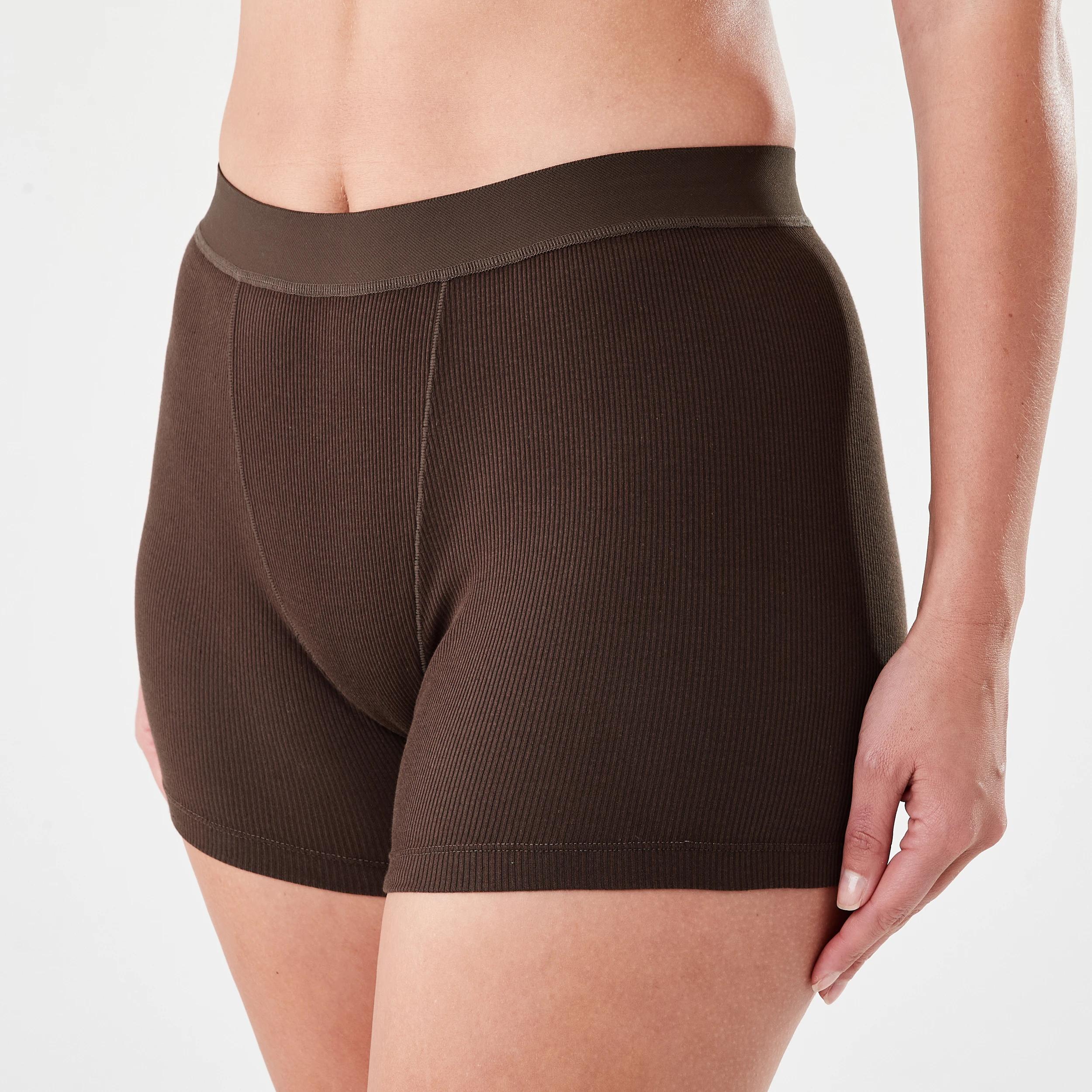 7 3 Pack Cotton Boyfriend Shorts TEDDY BEAR, HYDRANGEA, CHOCOLATE FUDGE, 7 of 9