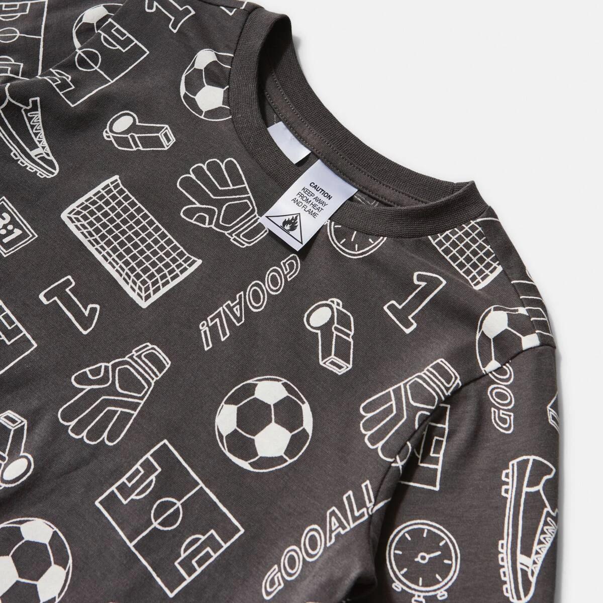 7 Jersey Pyjama Set Gry Soccer, 7 of 8