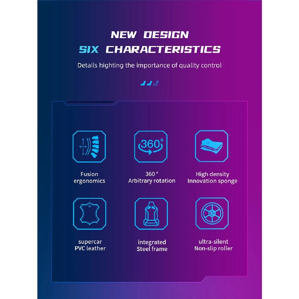 8 ONEX RTC Embrace Large Alcantara Premium Gaming Chair Blue Gaming Chairs, 8 of 10