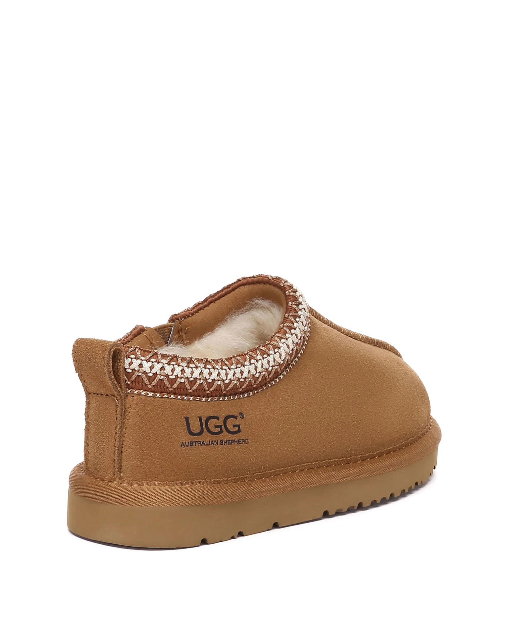3 Australian Shepherd UGG Kids Tazzy Tay Slippers CHESTNUT/BROWN, 3 of 5