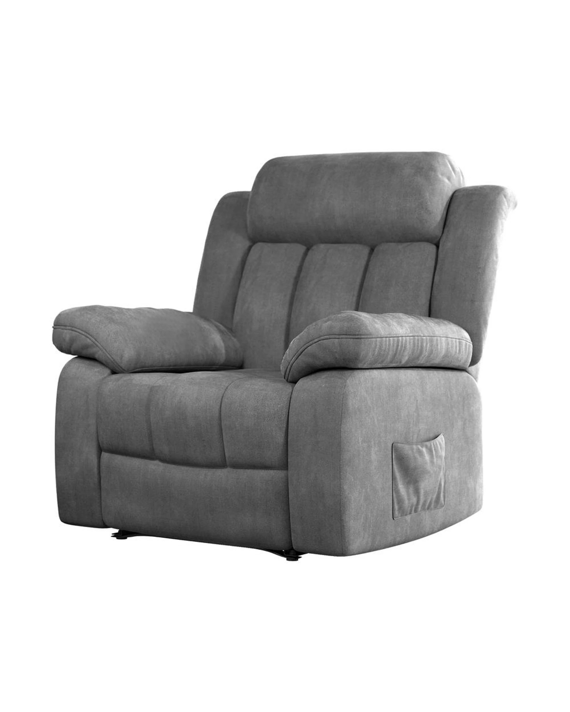 2 Artiss Recliner Chair Electric Massage Heated Chair - Grey, 2 of 6