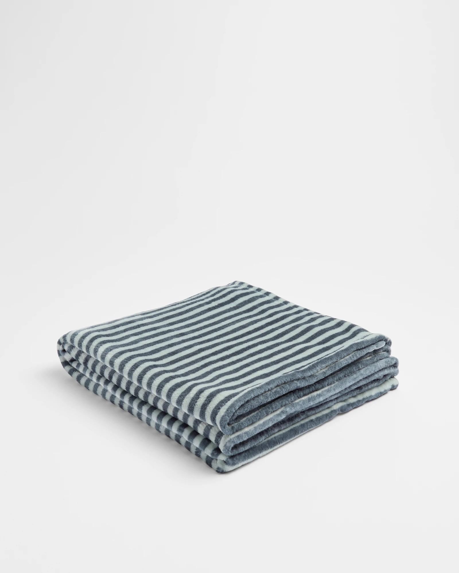1 Target Ivy Super Soft Stripe Throw - Queen Bed - Green, 1 of 3