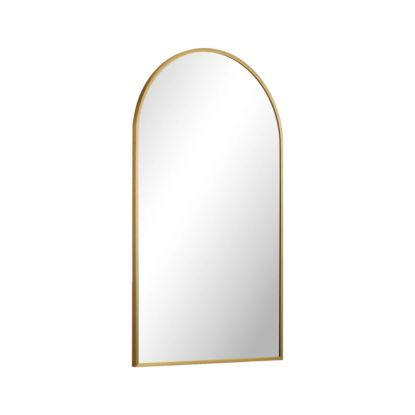 8 Oikiture Wall Mirrors 86x50cm Arched Makeup Mirror Bedroom Home Decor
 - Gold, 8 of 9