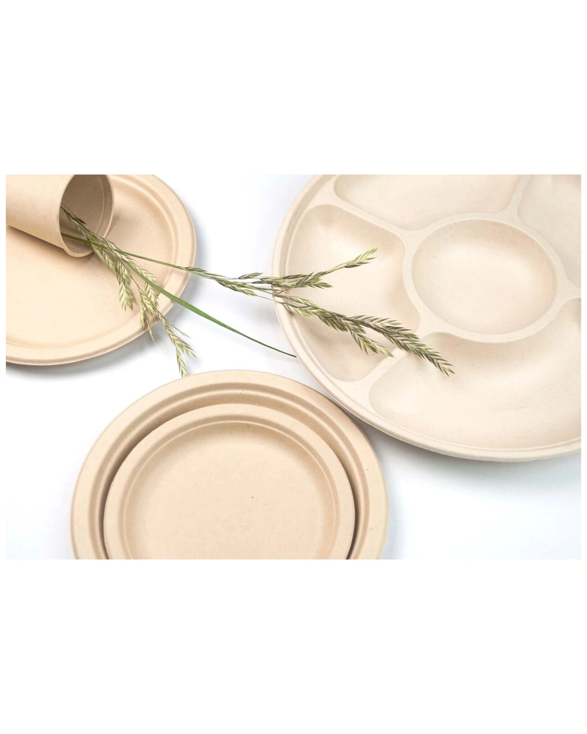 3 60pc Ecosoulife Disposable Harvest Art Series Bowl 500ml Ancient Greek Blue
 - Blue, 3 of 3