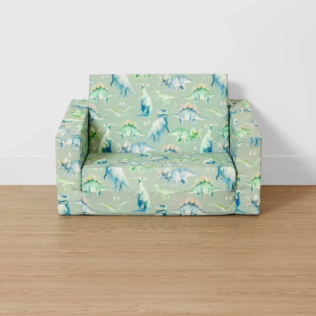 2 Dinosaur Flipout Kids Sofa - Green, 2 of 10