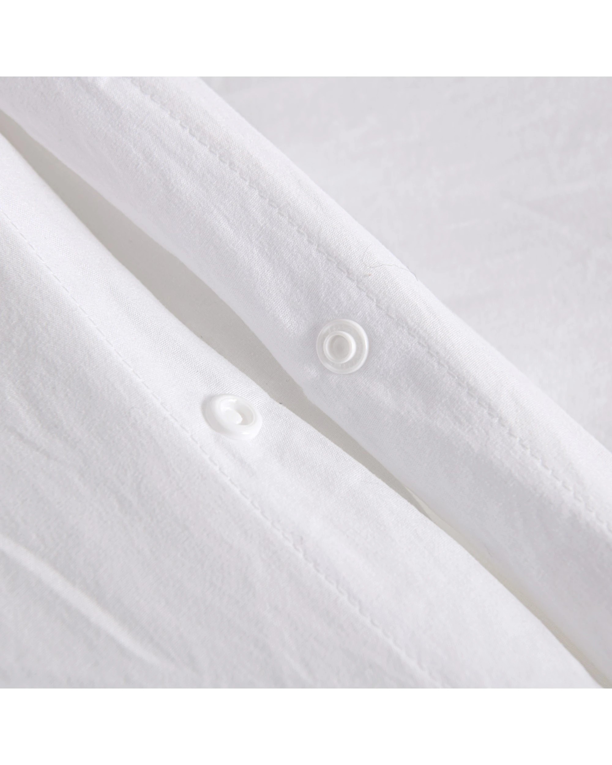 3 Dreamaker Superfine Washed Microfibre Quilt Cover Set - King Single Bed - White, 3 of 6