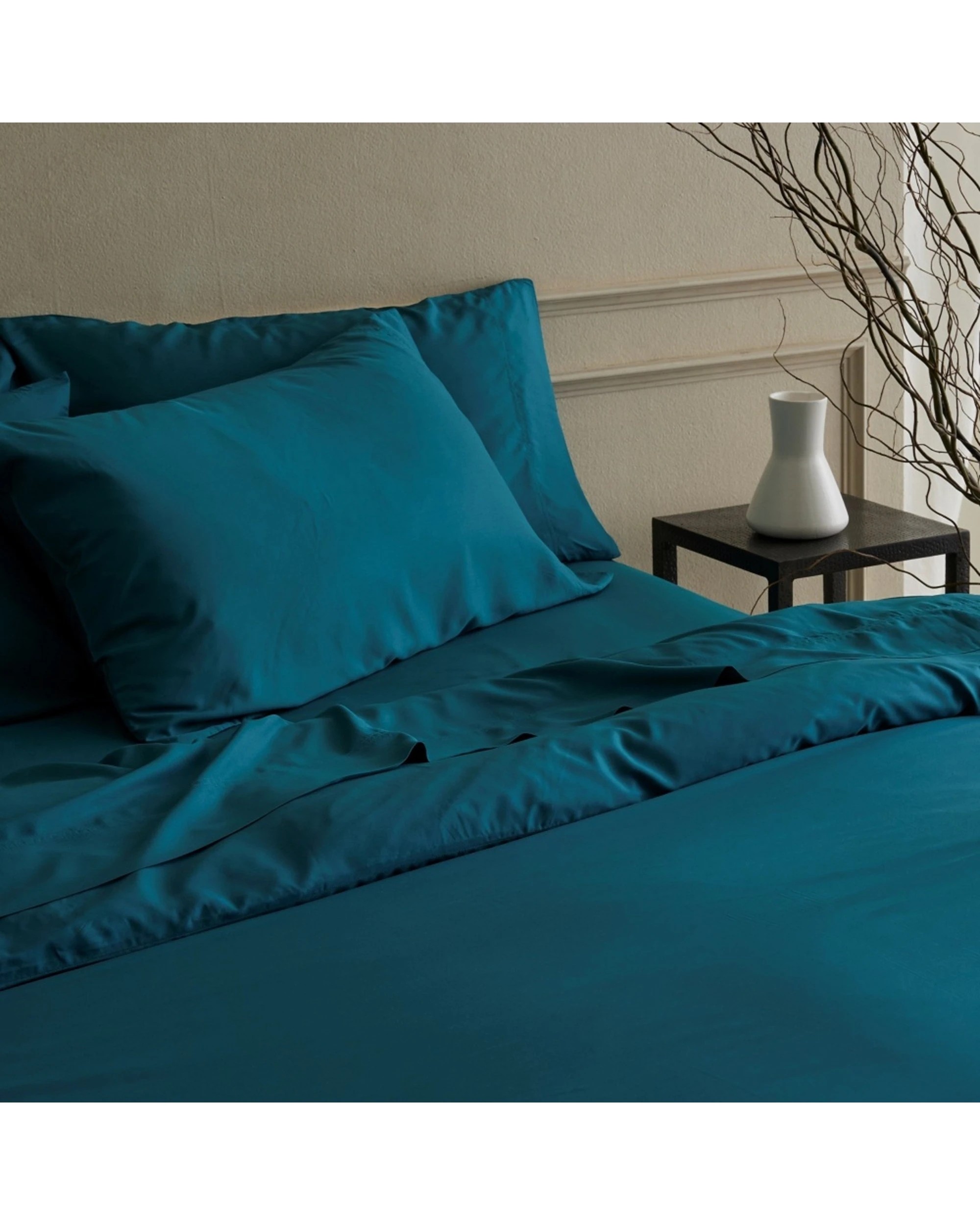 2 Bedding Co Organic Bamboo Quilt Cover Set 350TC Emerald - King Bed - Green, 2 of 5