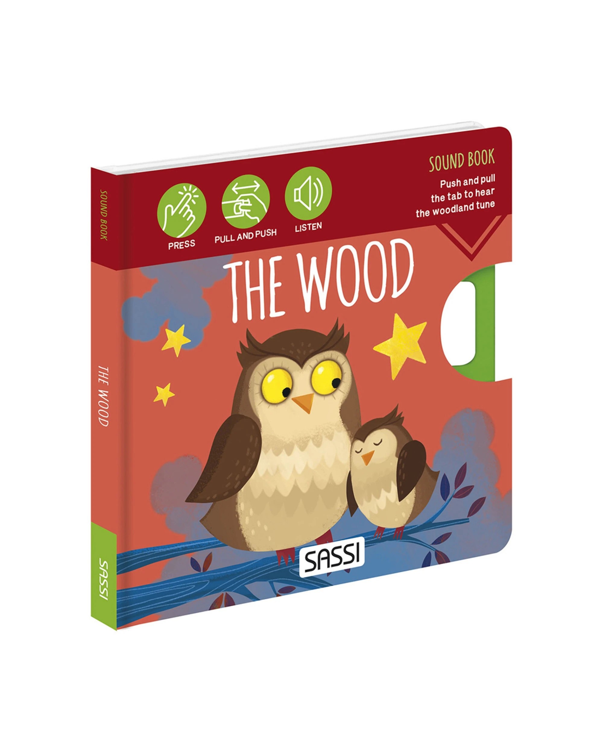 1 Sassi Sound Book Kids Children Fun Learning Reading The Wood - Multi, 1 of 3
