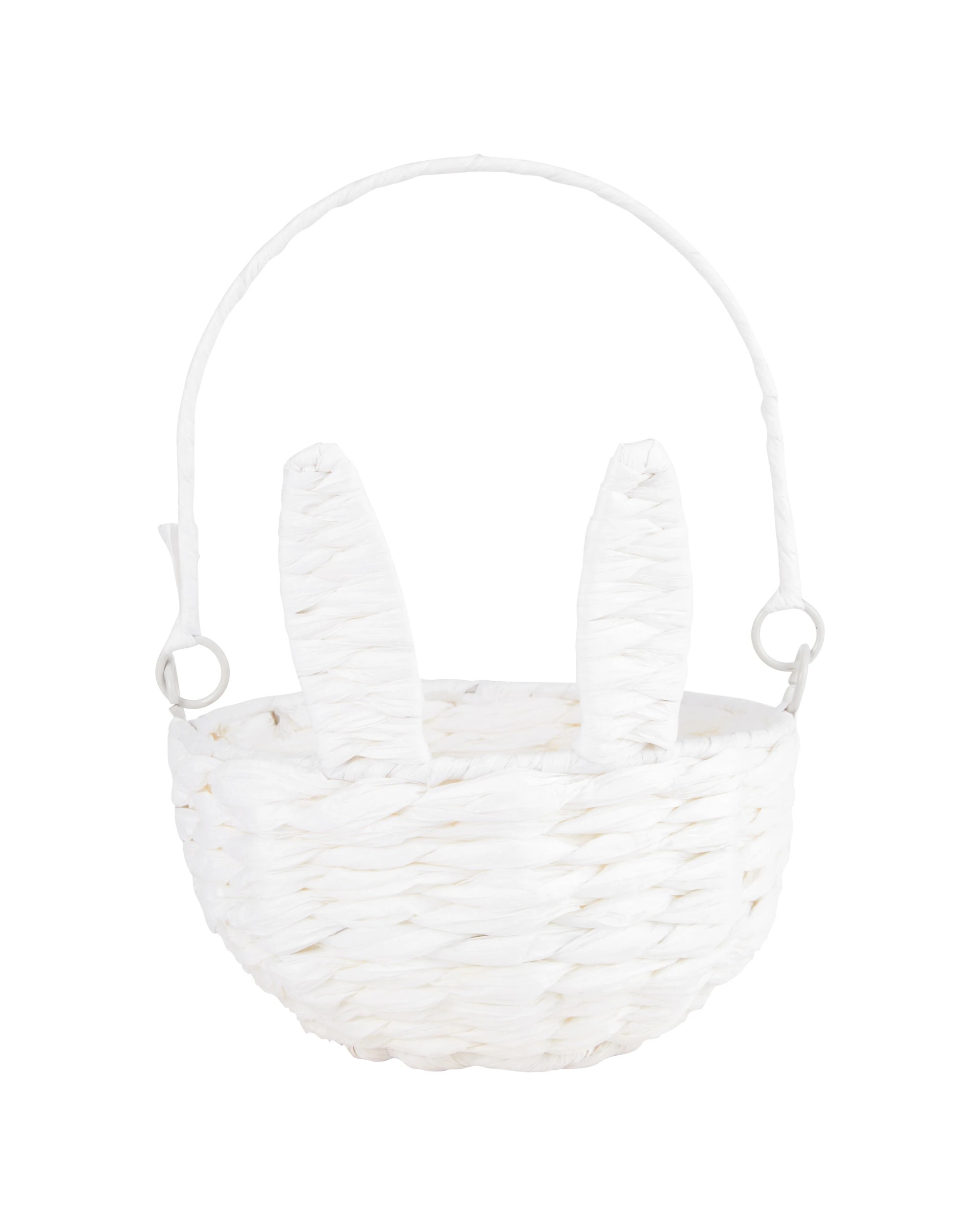 2 Paper Rope Bunny Basket - White, 2 of 4