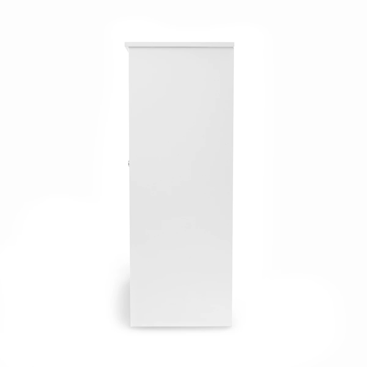 4 Panelled Cabinet with 3 Shelves - White, 4 of 7