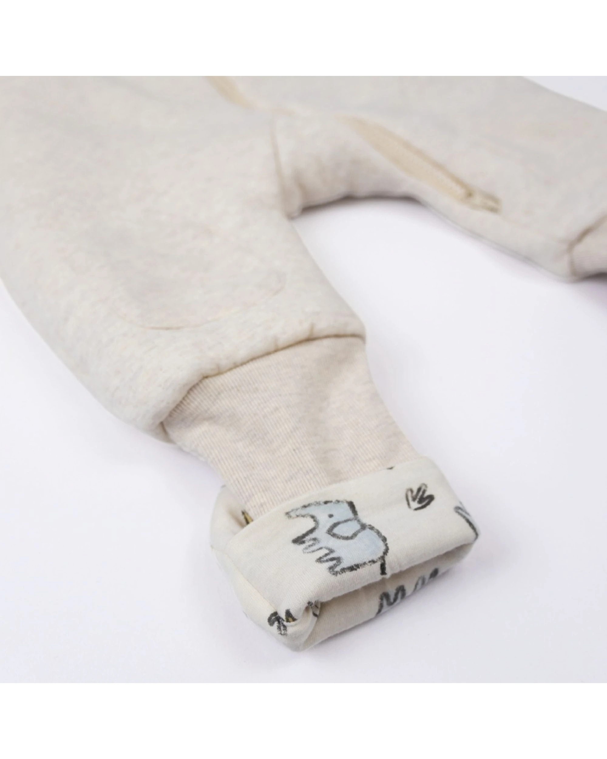 6 Babystudio Sleeveless Sleepping Bag With Legs Cotton 2.5 Tog Medium Oatmeal - Multi, 6 of 9