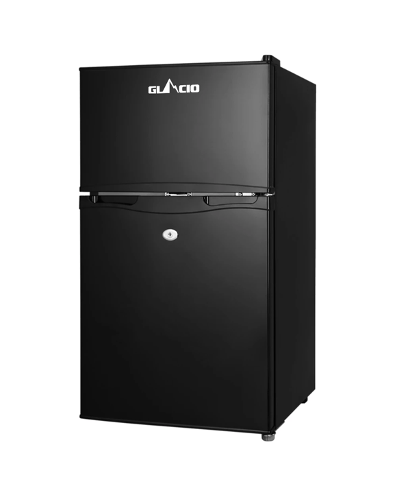 Glacio 90L Portable Fridge Freezer Bar Upright 12V/24V/240V Camping - Black
