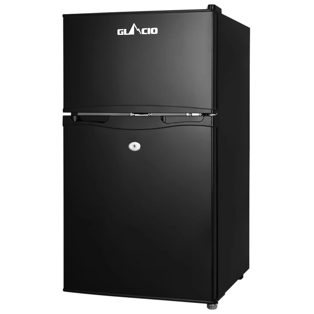 1 Glacio 90L Portable Fridge Freezer Bar Upright 12V/24V/240V Camping - Black, 1 of 6