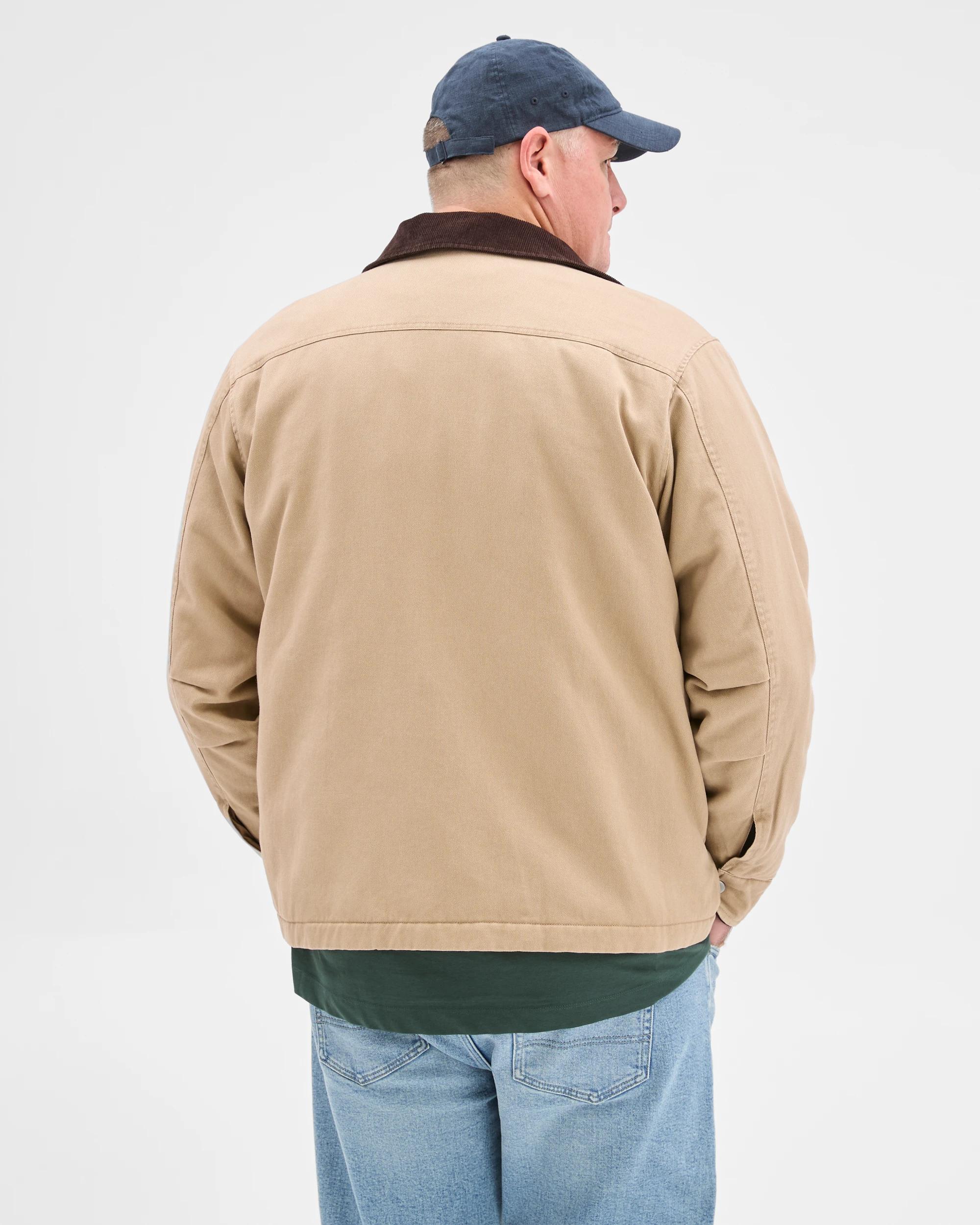 6 Target Man Plus Size Australian Cotton Field Jacket STONE, 6 of 6