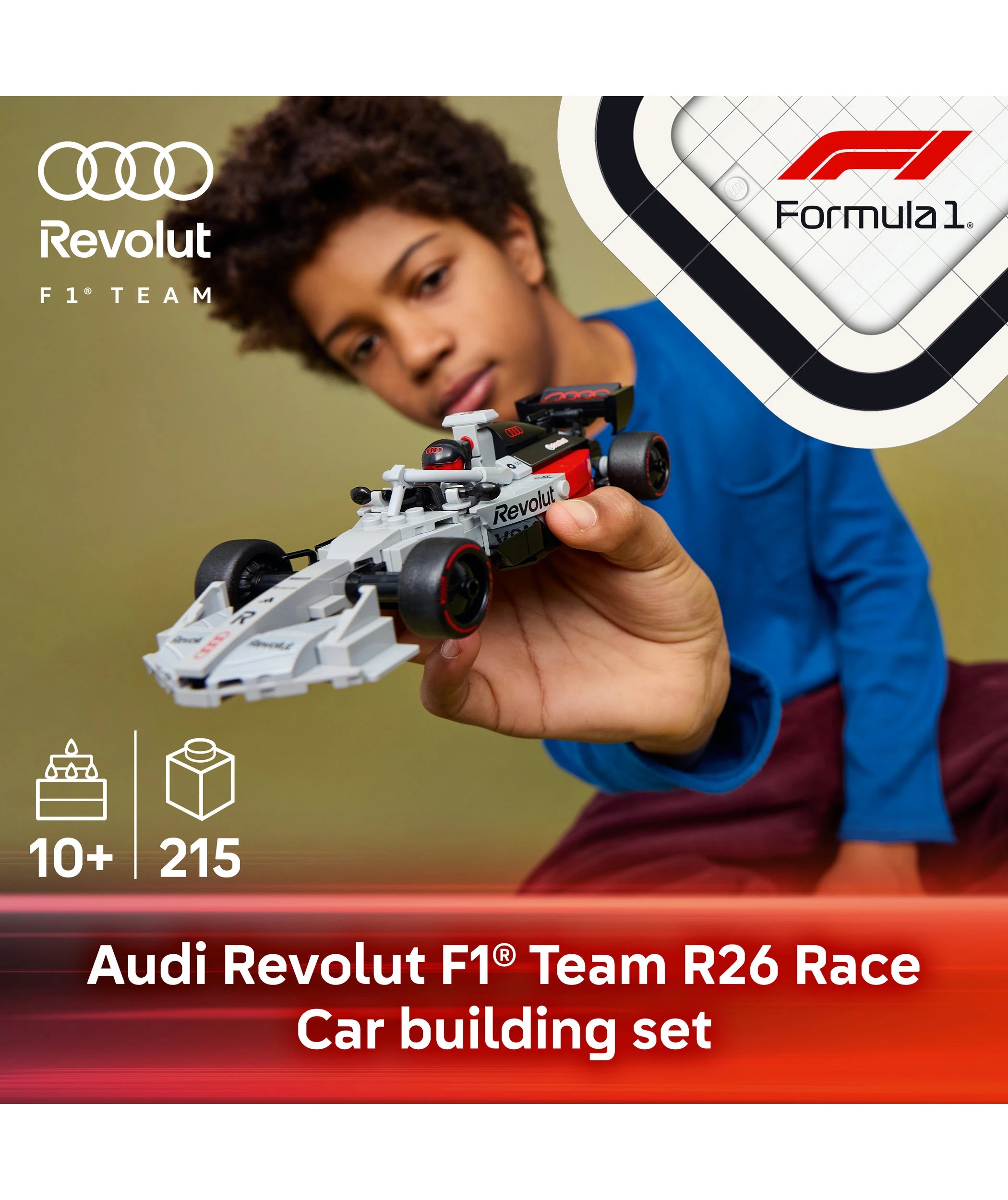 3 LEGO Speed Champions Audi Revolut F1 Team R26 Race Car 77259, 3 of 10
