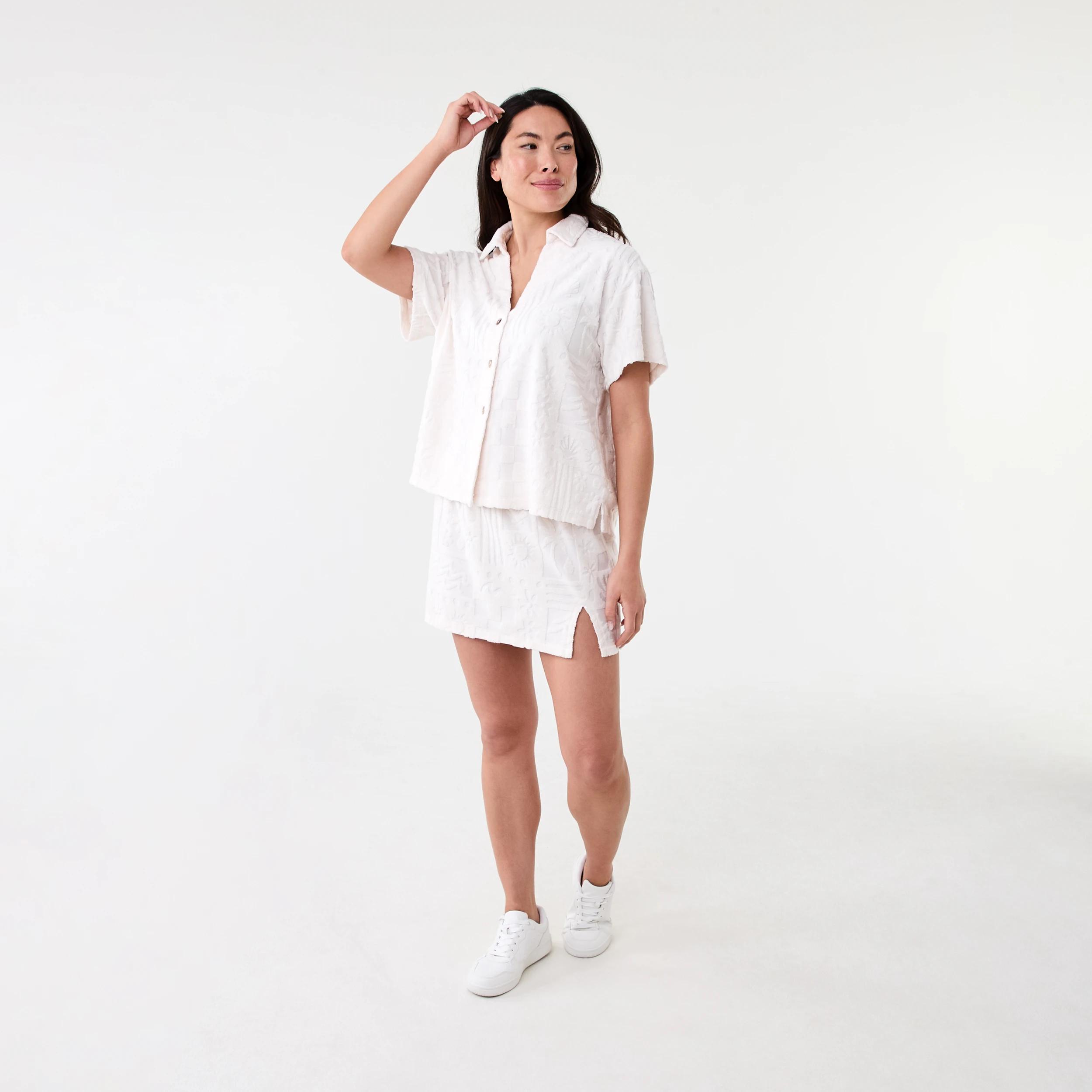 7 Terry Beach Skirt Ecru, 7 of 7