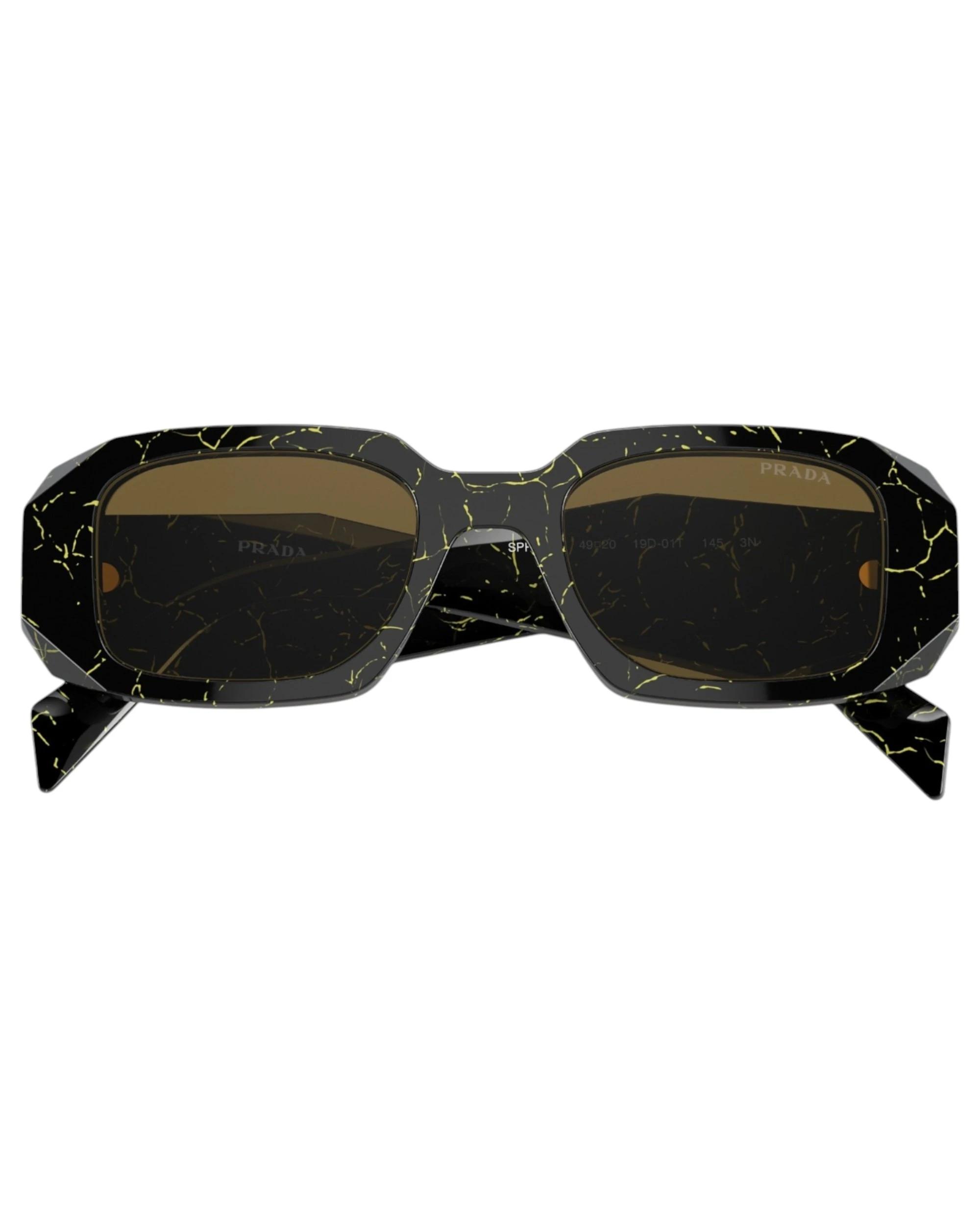3 Prada Womens Sunglasses Pr 17Ws Sunnies BLACK/YELLOW MARBLE, 3 of 5
