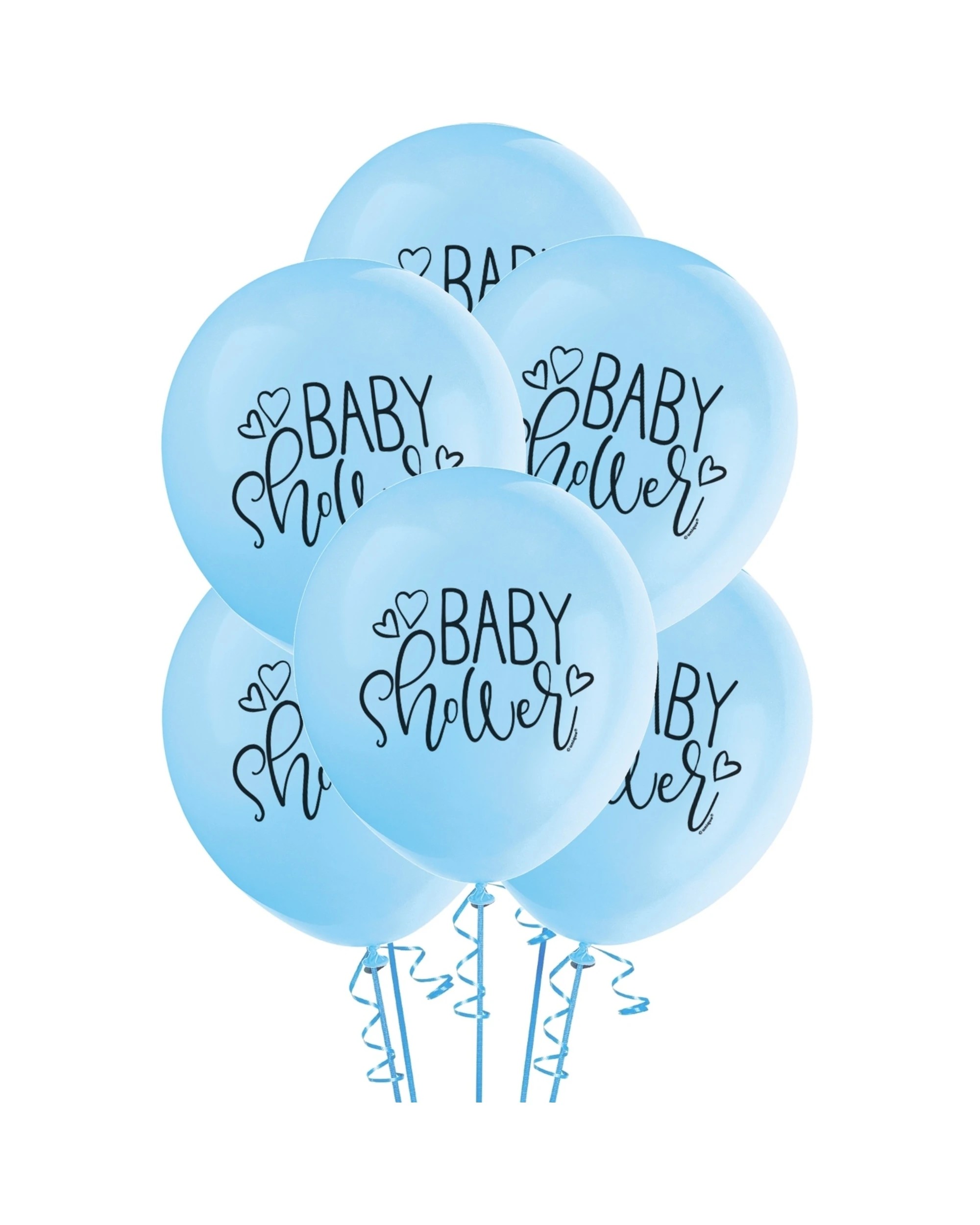 1 Unique Blue Baby Shower Balloons Pack of 8, 1 of 1