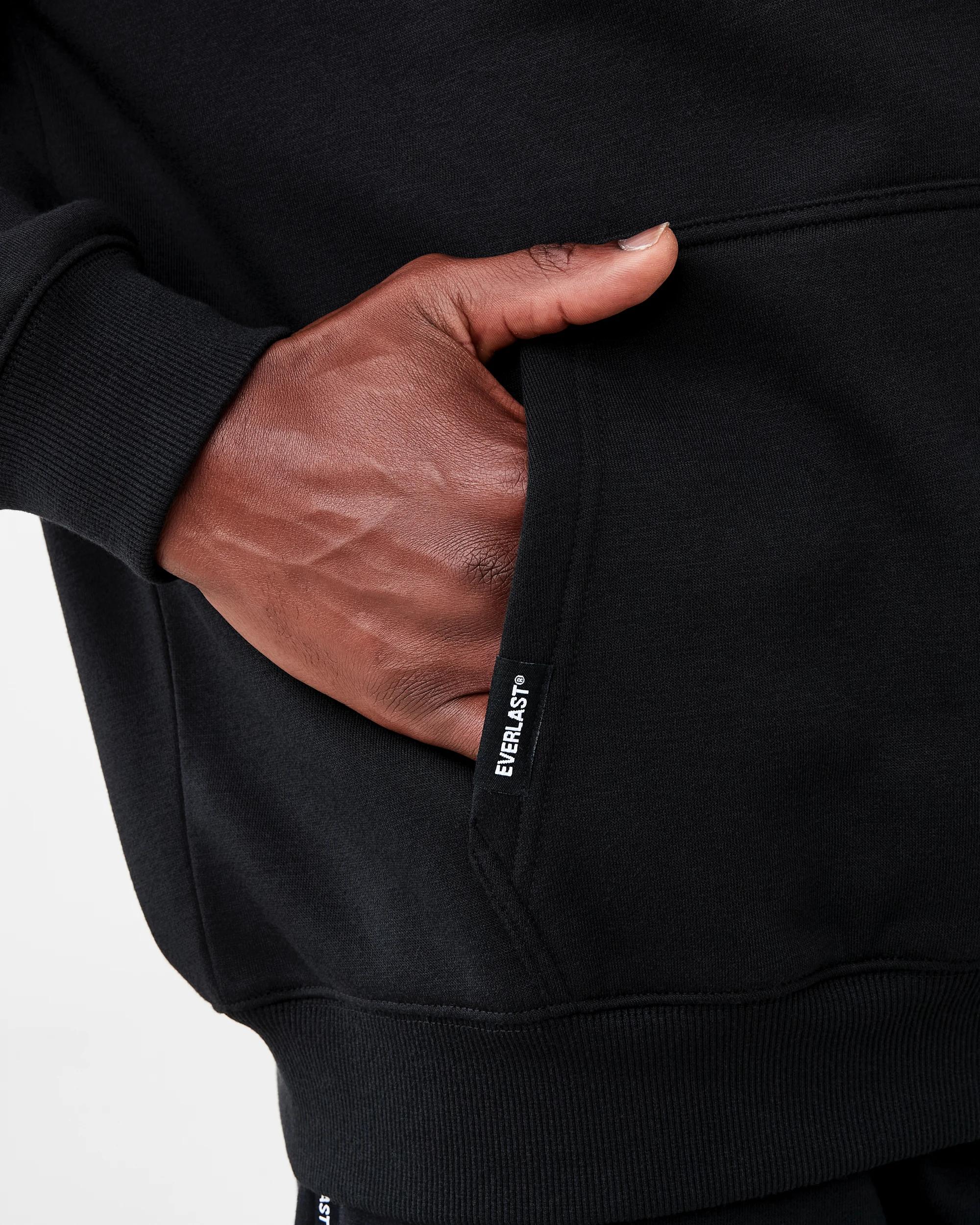 8 Everlast Mens Oversized Hoodie Black, 8 of 9