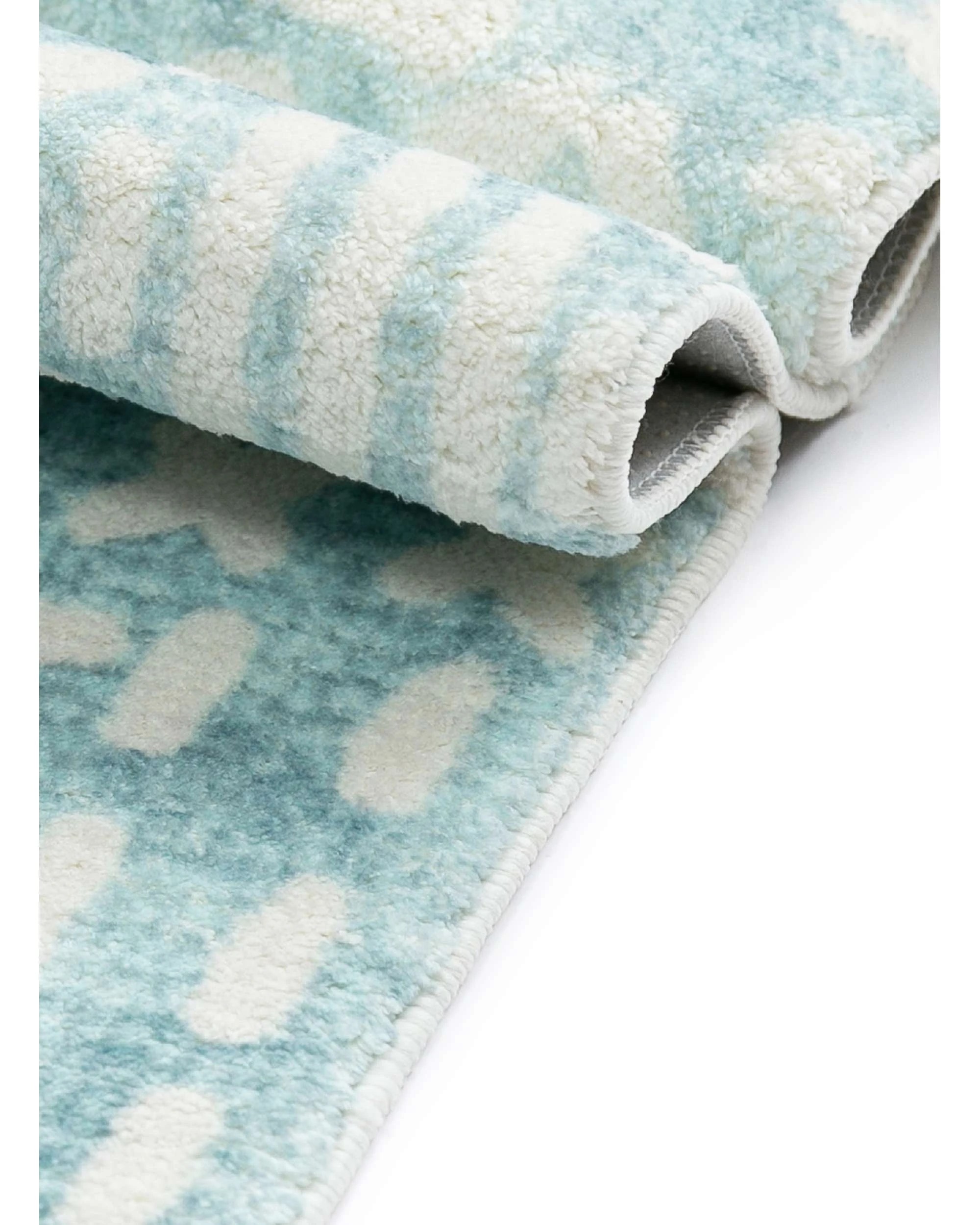 6 Loopsie Asni Tribal Washable Rug-230cm x 160cm - Blue, 6 of 7