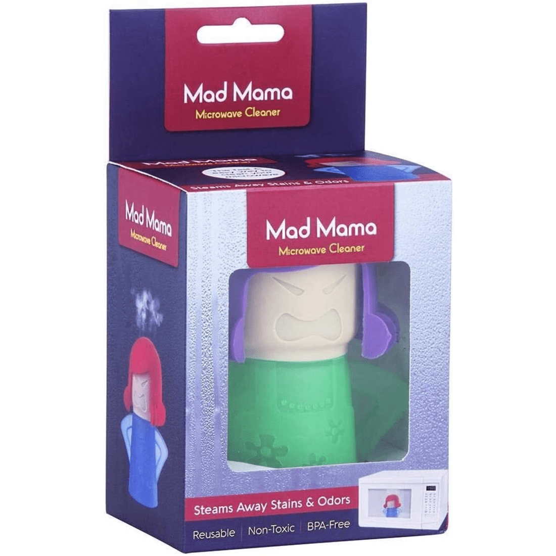 1 Br Home Mad Mama Microwave Oven Steam Cleaner Cleaning Tool Deodoriser Kitchen Gadget, 1 of 1