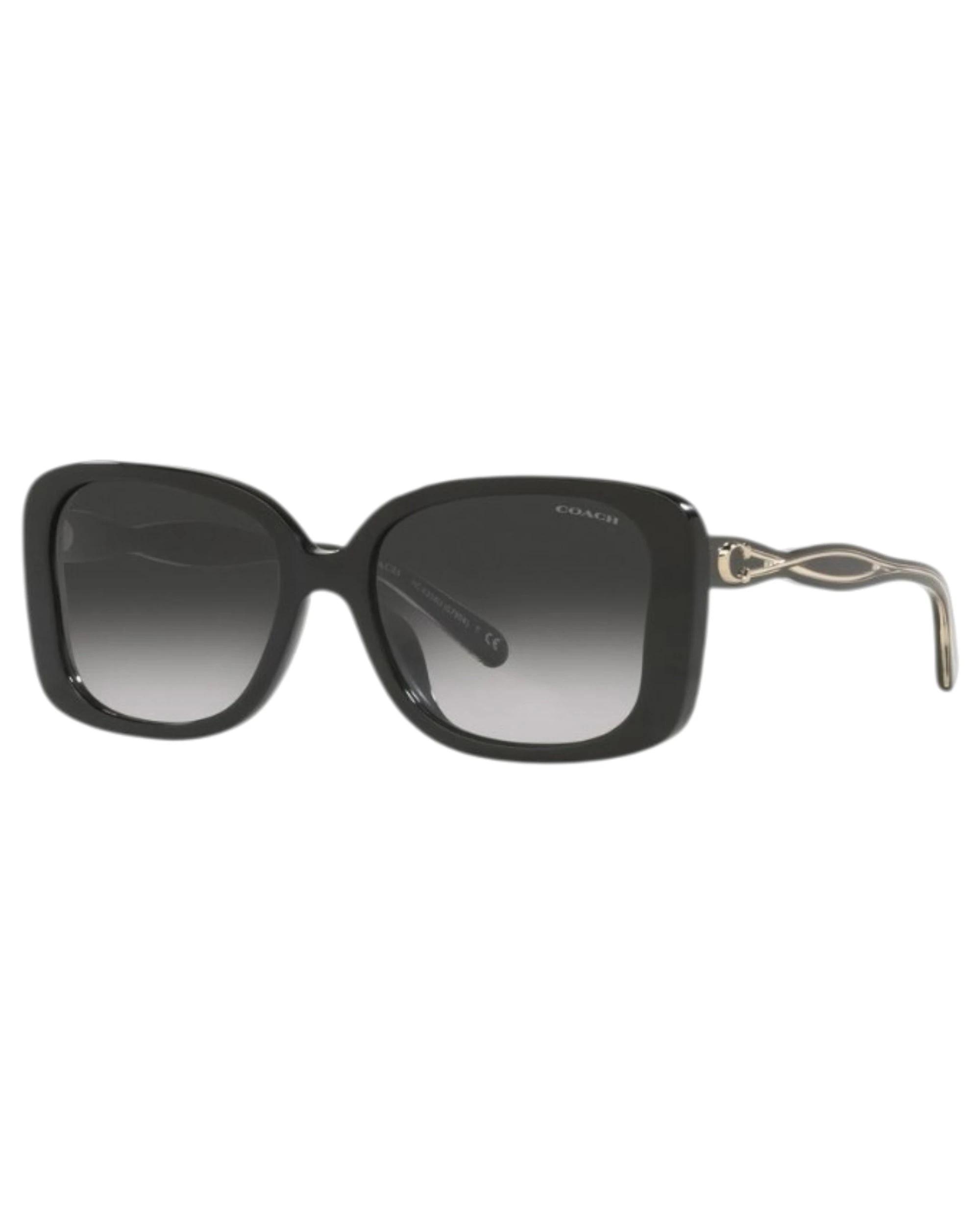 1 Coach Womens Sunglasses CH8334U Sunnies BLACK/ GREY GRADIENT, 1 of 4