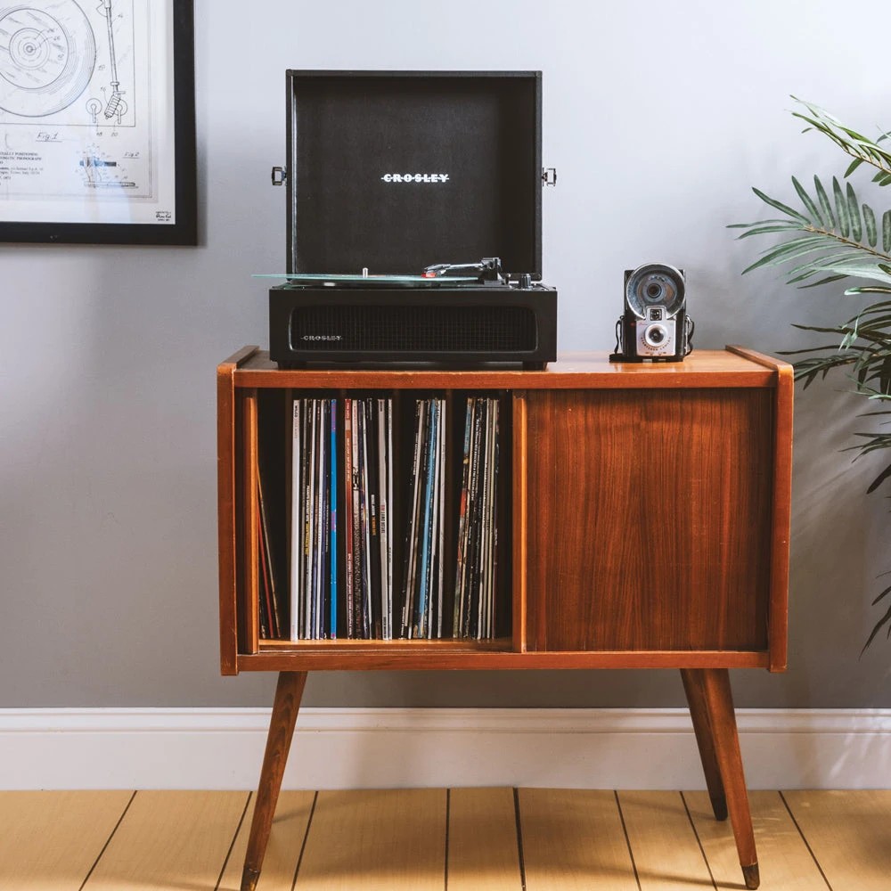 5 Crosley Voyager Bluetooth Portable Turntable - Black + Gadhouse Vinyl Rack Bundle - Black - Assorted, 5 of 6