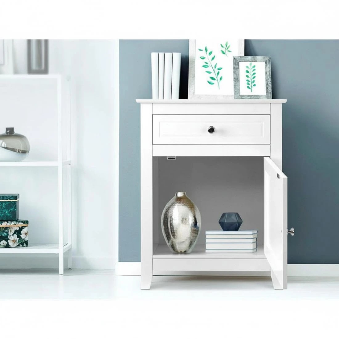 4 Artiss Bedside Tables Side Table Drawers Nightstand - White, 4 of 6