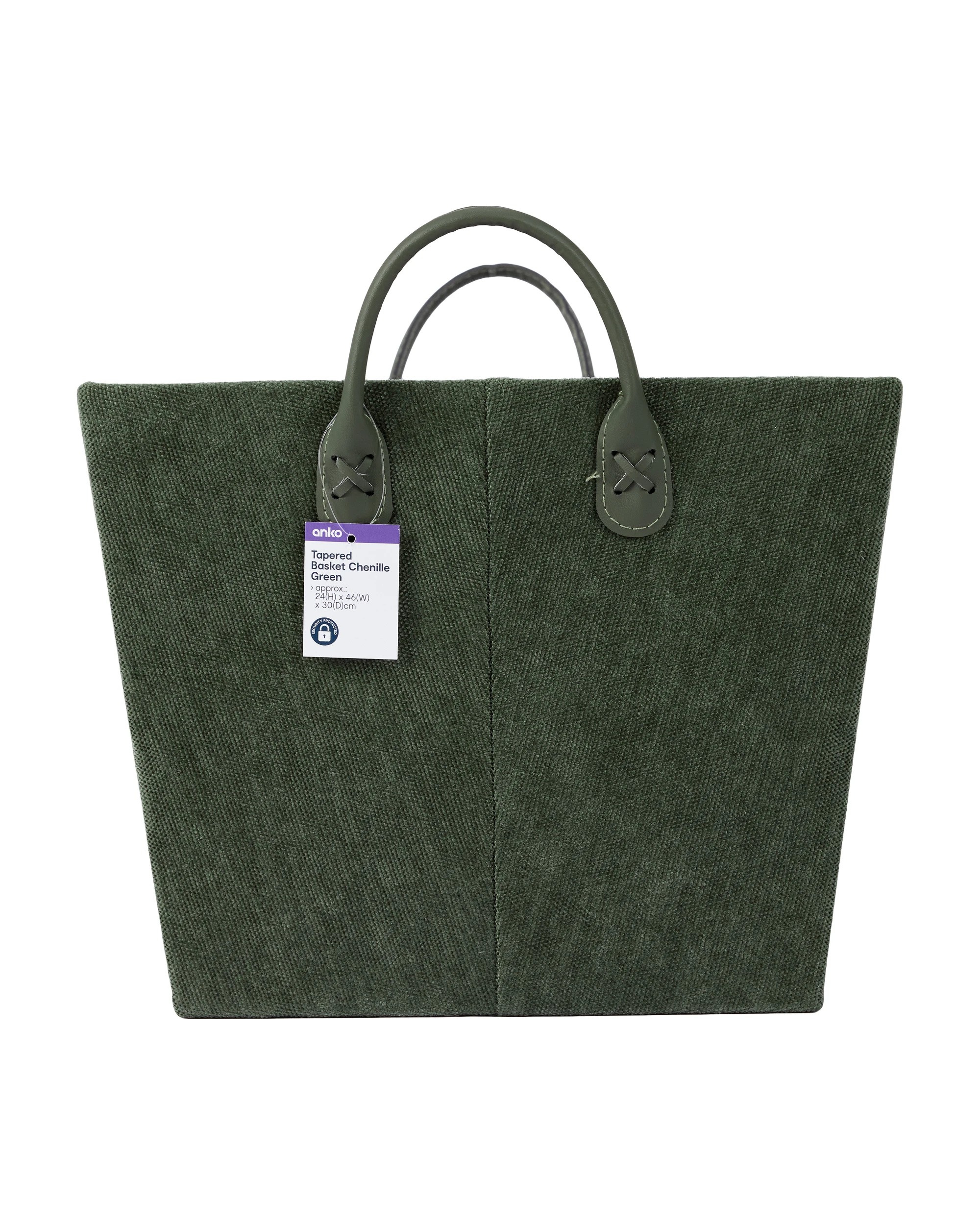 5 Tapered Chenille Basket - Green, 5 of 5