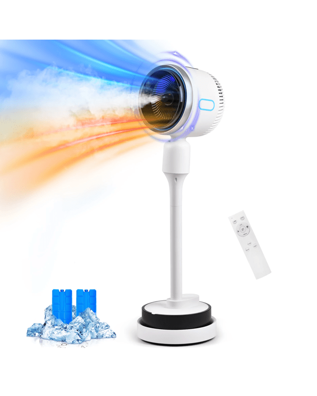 ADVWIN Heater & Cooler Fan with Humidifier and Negative Ion Purifica