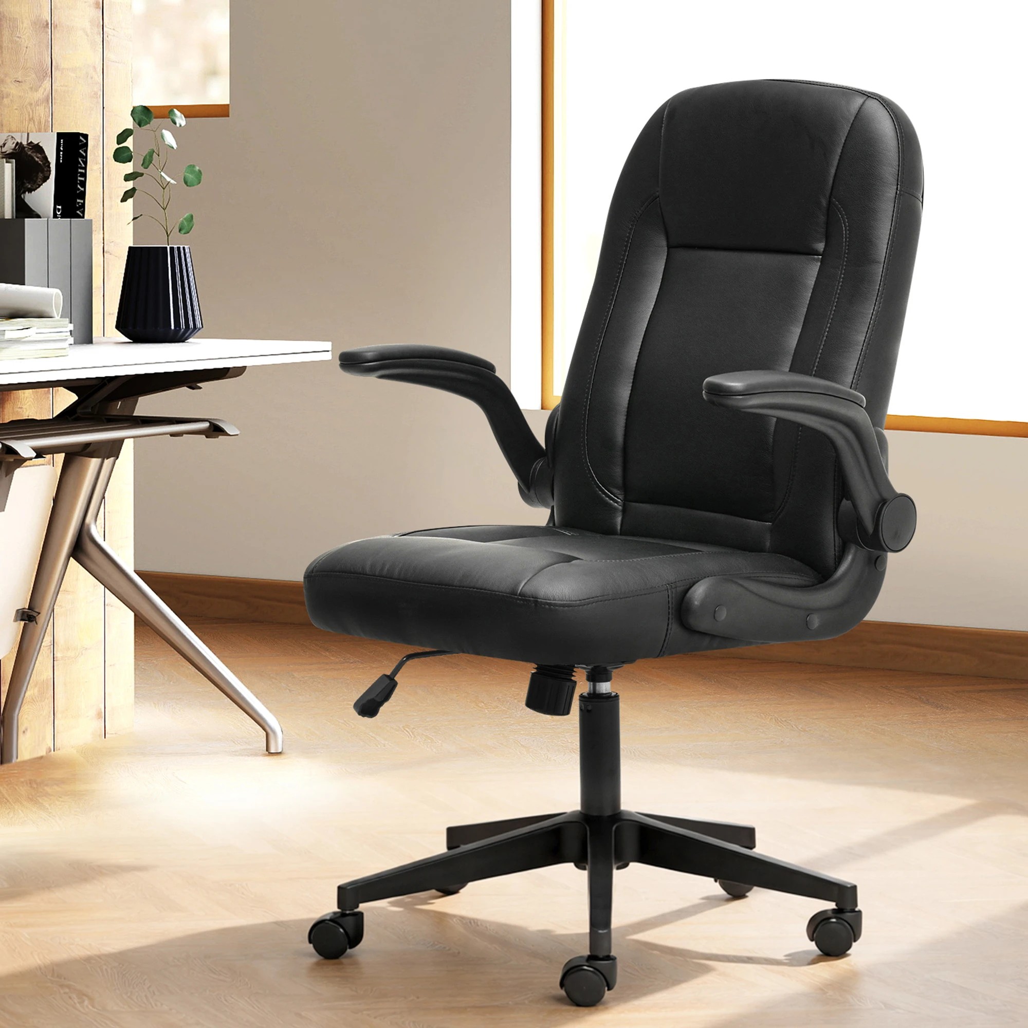 7 Levede  Adjustable Office Chair - Black, 7 of 9