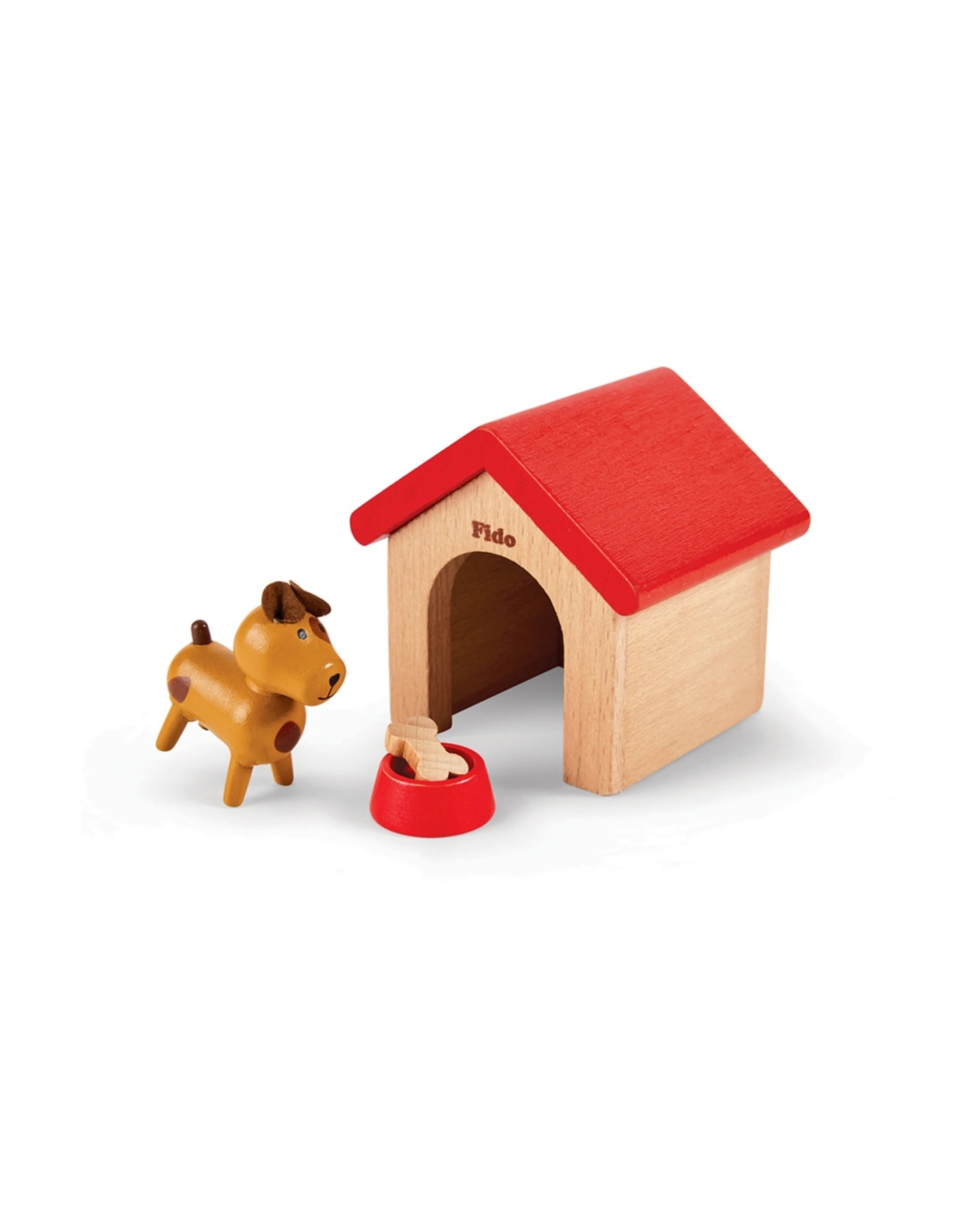 3 Hape Family Pets Wooden Toy Set Rabbit Dog Cat With Accessories - Multi, 3 of 4