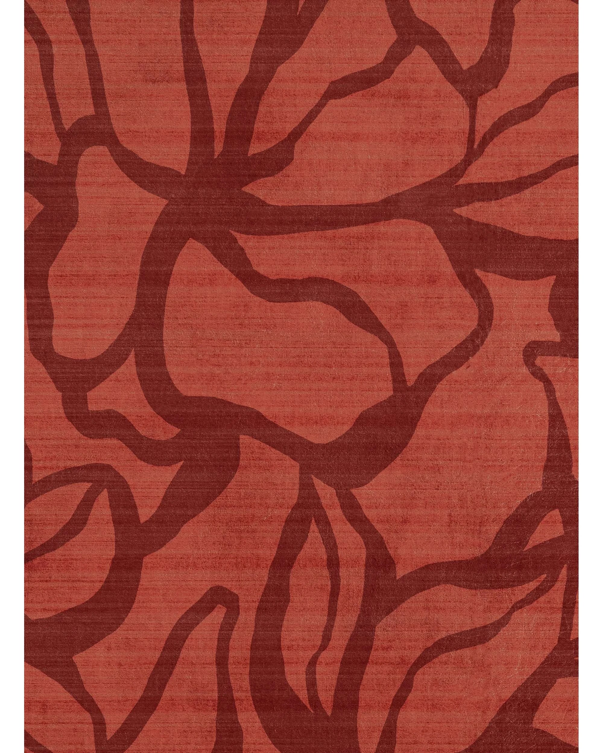 7 Loopsie Beckton Printed Washable Rug-320cm x 230cm - Red, 7 of 8