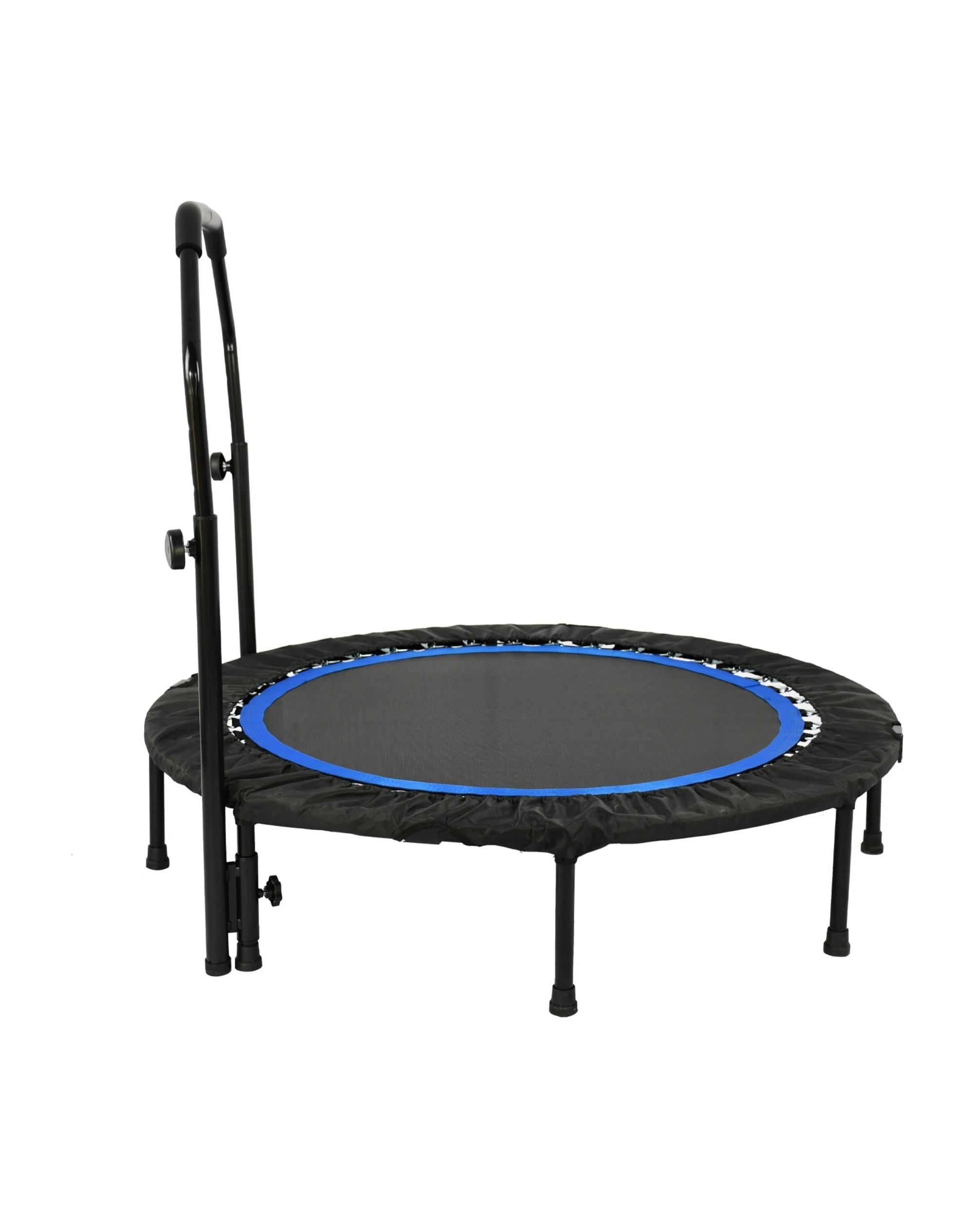 3 Advwin 48" Mini Trampoline Rebounder Max Load 200KG with Adjustable Foam Handle Suitable for Adult and Kids Blue, 3 of 7