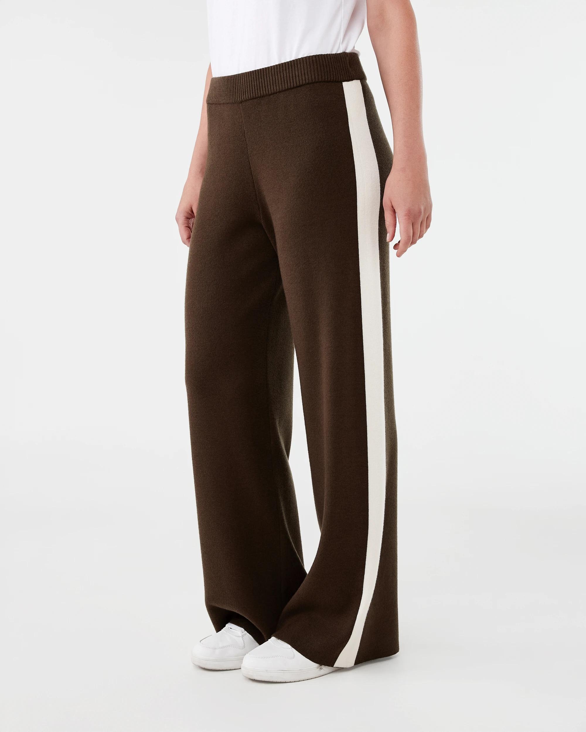 2 Side Stripe True Knit Pants Deep Olive, 2 of 5