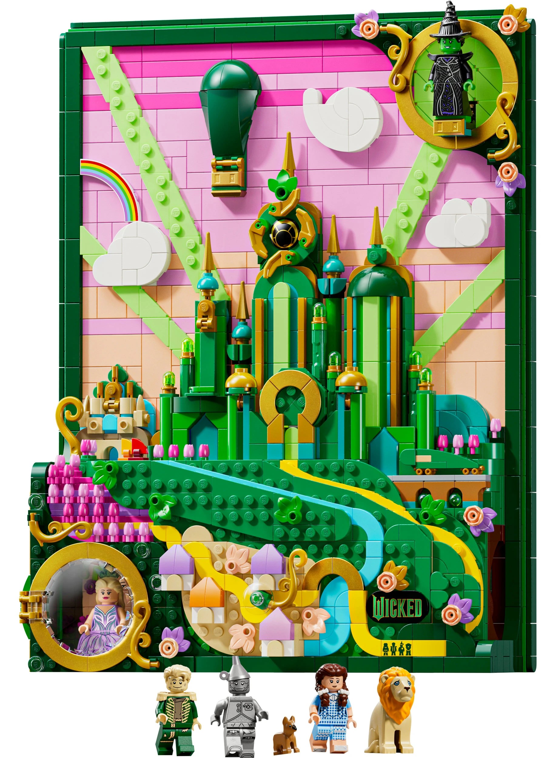3 LEGO Wicked Emerald City Wall Art 75685, 3 of 11